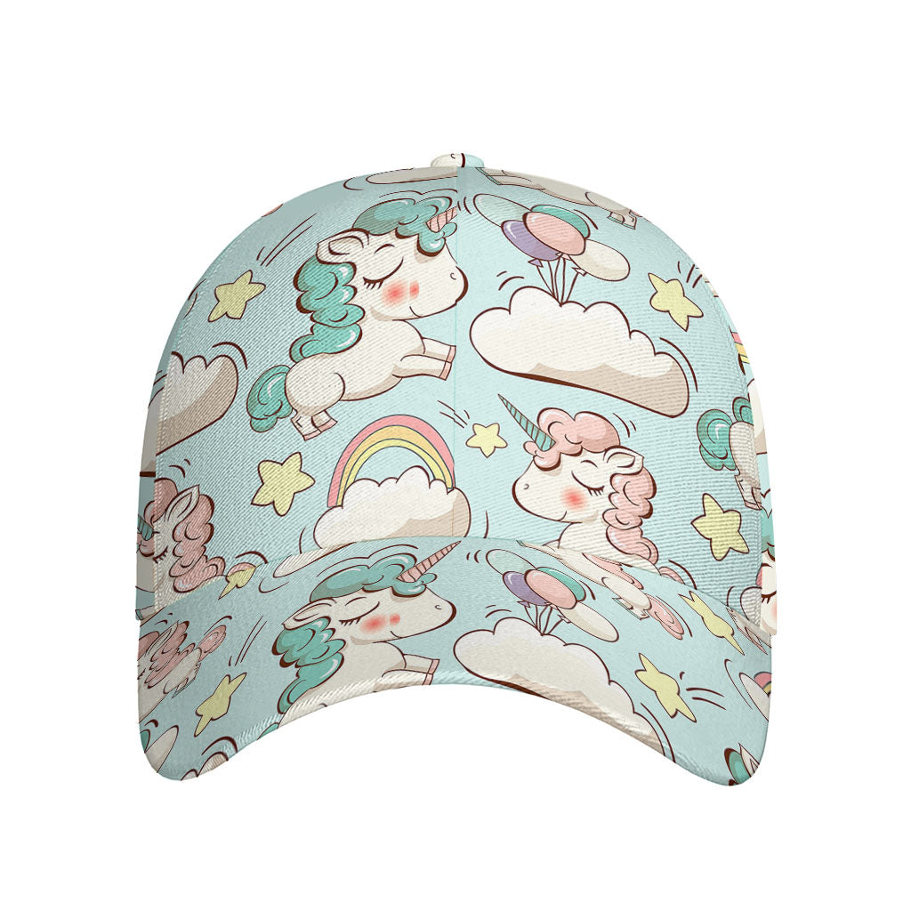 Cute Rainbow Unicorn Pattern Print Baseball Cap