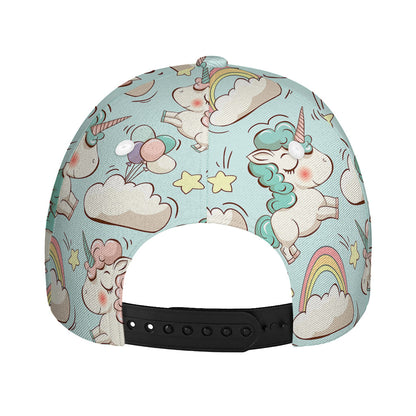 Cute Rainbow Unicorn Pattern Print Baseball Cap