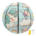 Cute Rainbow Unicorn Pattern Print Basketball