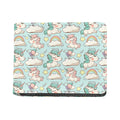 Cute Rainbow Unicorn Pattern Print Bifold Wallet