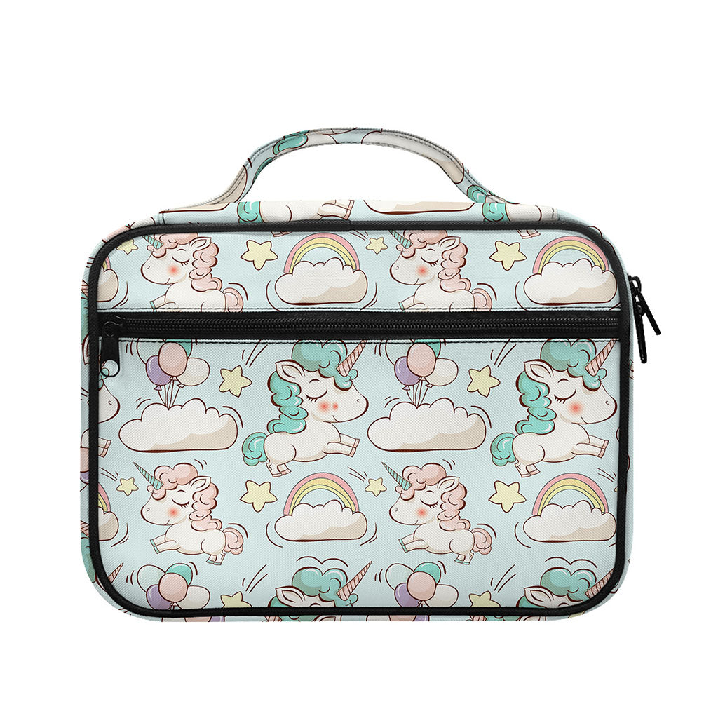 Cute Rainbow Unicorn Pattern Print Briefcase Bible Bag