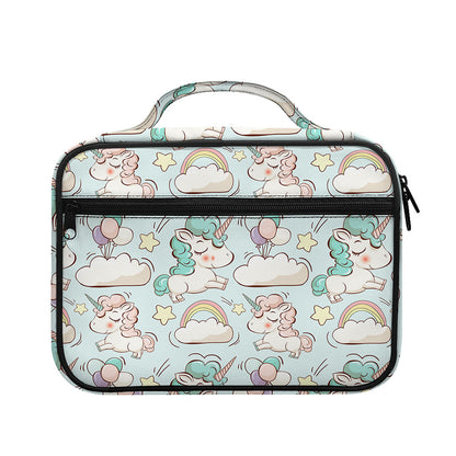 Cute Rainbow Unicorn Pattern Print Briefcase Bible Bag