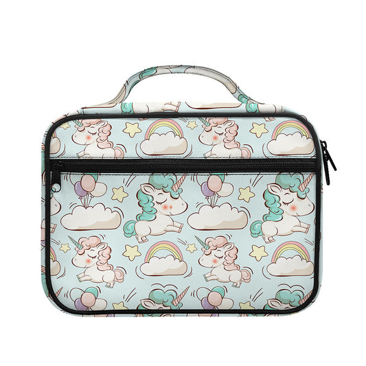 Cute Rainbow Unicorn Pattern Print Briefcase Bible Bag