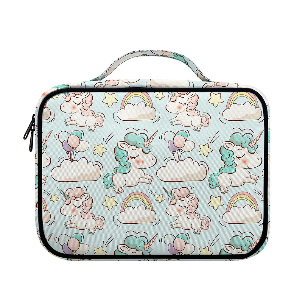 Cute Rainbow Unicorn Pattern Print Briefcase Bible Bag