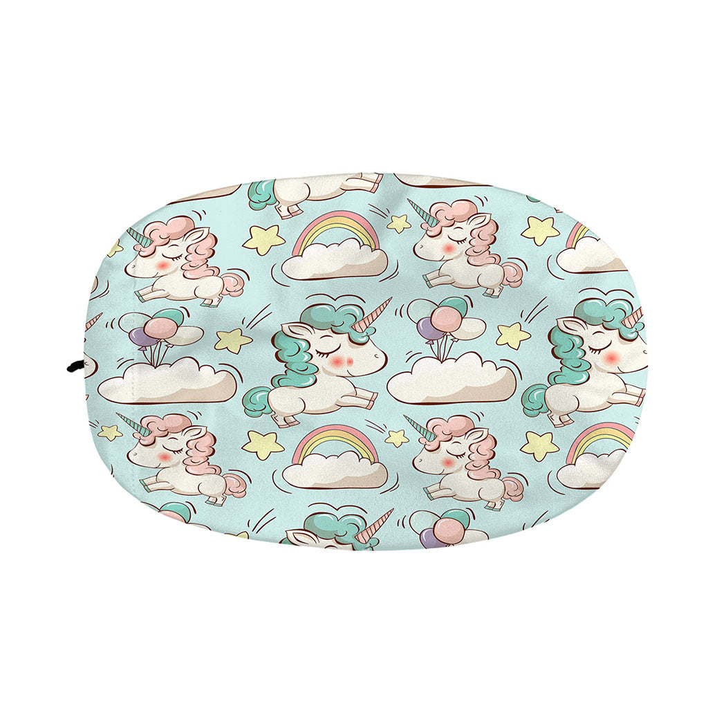 Cute Rainbow Unicorn Pattern Print Car Side Mirror Covers