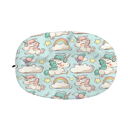 Cute Rainbow Unicorn Pattern Print Car Side Mirror Covers