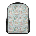 Cute Rainbow Unicorn Pattern Print Casual Backpack