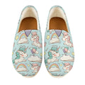 Cute Rainbow Unicorn Pattern Print Casual Shoes