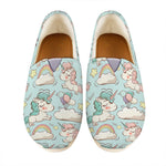 Cute Rainbow Unicorn Pattern Print Casual Shoes