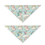 Cute Rainbow Unicorn Pattern Print Dog Bandana