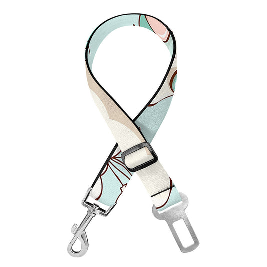 Cute Rainbow Unicorn Pattern Print Dog Seat Belt