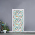 Cute Rainbow Unicorn Pattern Print Door Sticker