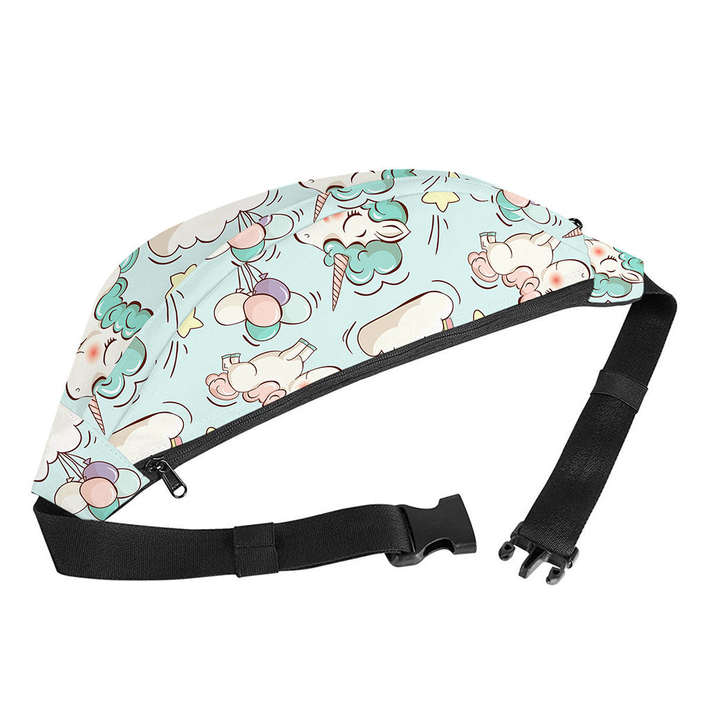 Cute Rainbow Unicorn Pattern Print Fanny Pack
