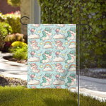 Cute Rainbow Unicorn Pattern Print House Flag