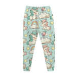 Cute Rainbow Unicorn Pattern Print Jogger Pants