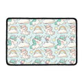 Cute Rainbow Unicorn Pattern Print Kitchen Mat
