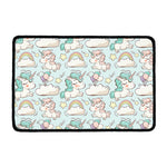 Cute Rainbow Unicorn Pattern Print Kitchen Mat