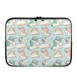 Cute Rainbow Unicorn Pattern Print Laptop Sleeve