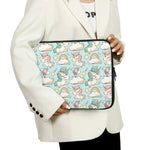 Cute Rainbow Unicorn Pattern Print Laptop Sleeve