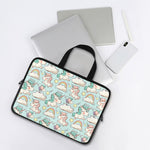 Cute Rainbow Unicorn Pattern Print Laptop Sleeve With Handle