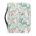 Cute Rainbow Unicorn Pattern Print Leather Bible Cover