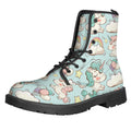 Cute Rainbow Unicorn Pattern Print Lace-Up Boots