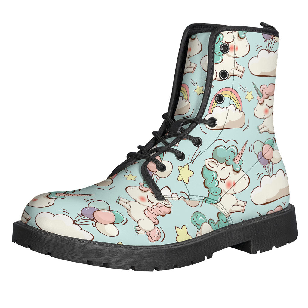 Cute Rainbow Unicorn Pattern Print Backpack