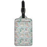 Cute Rainbow Unicorn Pattern Print Luggage Tag