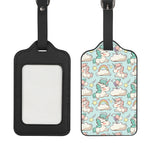 Cute Rainbow Unicorn Pattern Print Luggage Tag