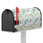 Cute Rainbow Unicorn Pattern Print Mailbox Cover