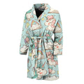 Cute Rainbow Unicorn Pattern Print Men's Bathrobe