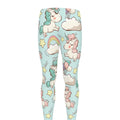 Cute Rainbow Unicorn Pattern Print Men's Leggings