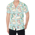 Cute Rainbow Unicorn Pattern Print Men's Shirt
