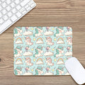 Cute Rainbow Unicorn Pattern Print Mouse Pad