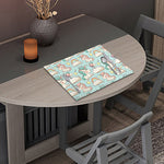Cute Rainbow Unicorn Pattern Print Placemat