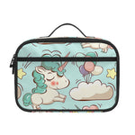 Cute Rainbow Unicorn Pattern Print Portable Lunch Bag