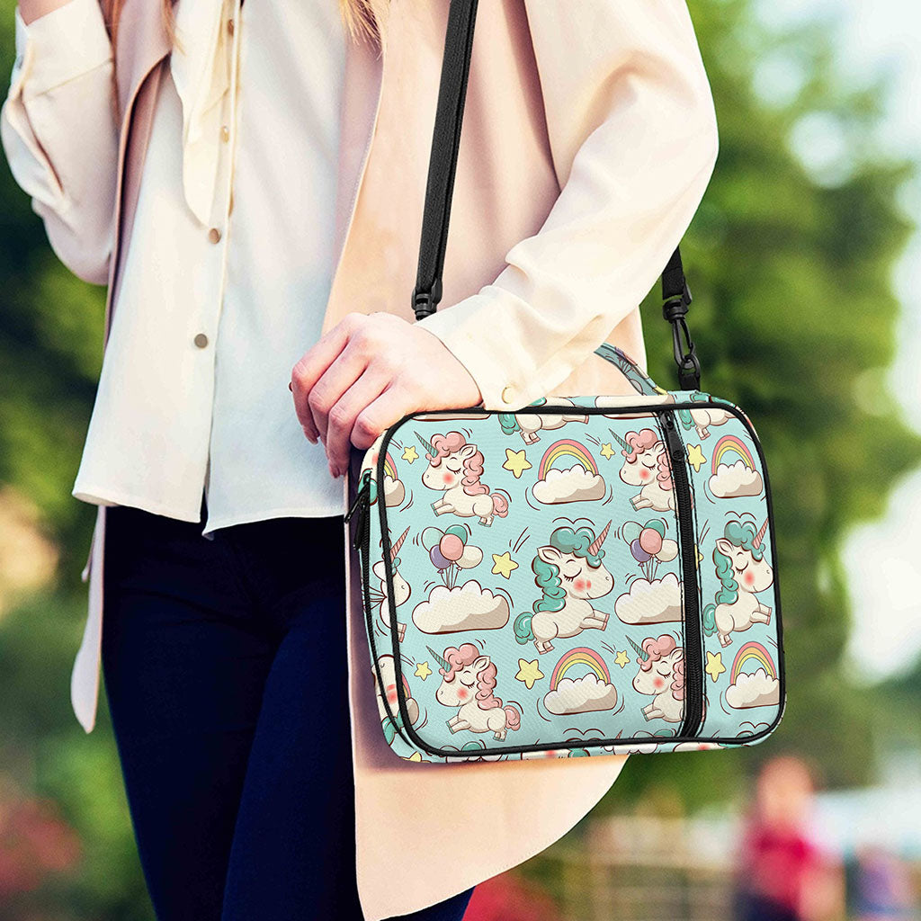 Cute Rainbow Unicorn Pattern Print Shoulder Strap Bible Bag