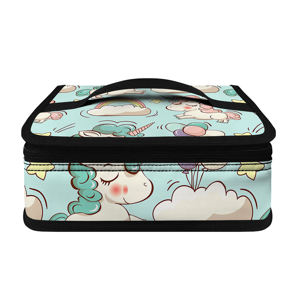 Cute Rainbow Unicorn Pattern Print Small Lunch Bag