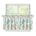 Cute Rainbow Unicorn Pattern Print Tier Curtains