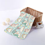 Cute Rainbow Unicorn Pattern Print Towel