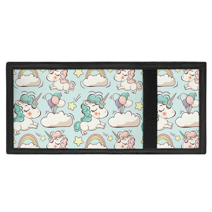 Cute Rainbow Unicorn Pattern Print Trifold Wallet
