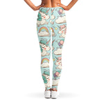 Cute Rainbow Unicorn Pattern Print Women's Leggings
