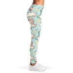 Cute Rainbow Unicorn Pattern Print Women's Leggings