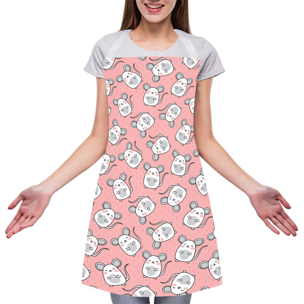 Cute Rat Pattern Print Adjustable Apron