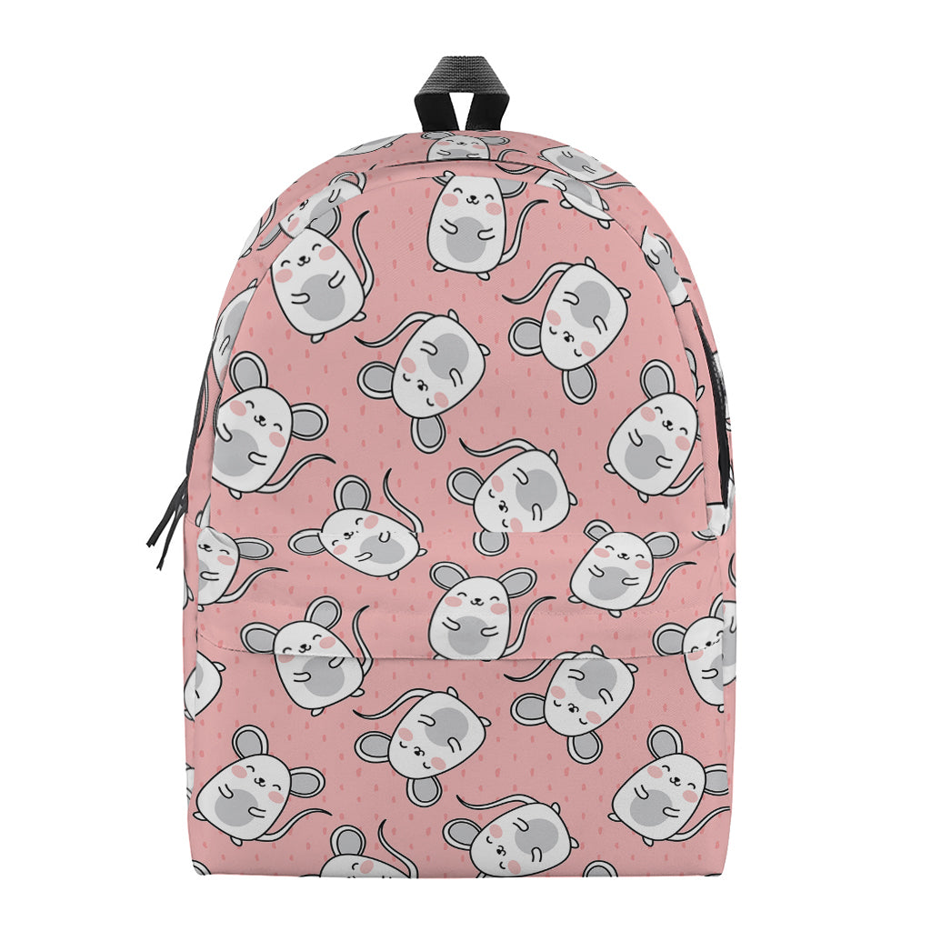 Cute Rat Pattern Print Backpack