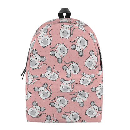 Cute Rat Pattern Print Backpack