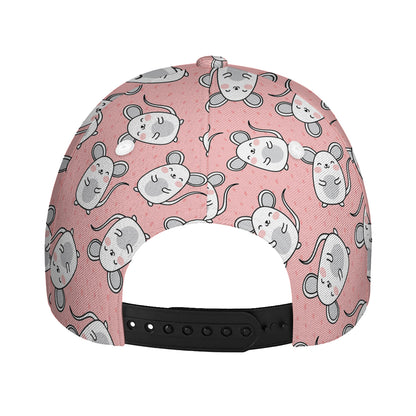 Cute Rat Pattern Print Baseball Cap