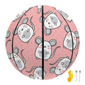 Cute Rat Pattern Print Basketball