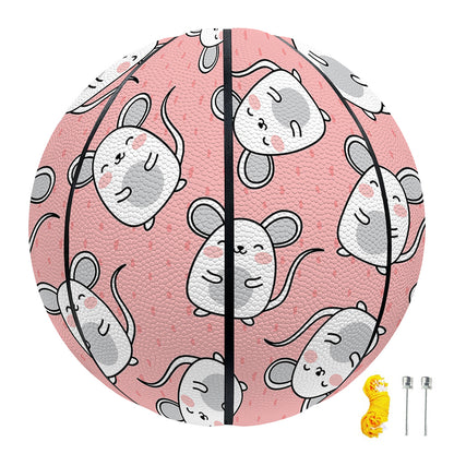 Cute Rat Pattern Print Basketball
