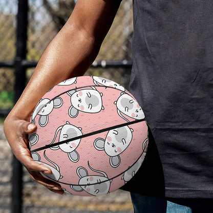 Cute Rat Pattern Print Basketball